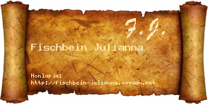 Fischbein Julianna névjegykártya
