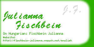julianna fischbein business card
